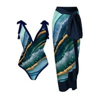 Олиро танкерни върхове за жени бански костюми залата два бански костюми за жени контрола на корема на дълбоко синьо xxl
