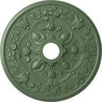 7 8 OD 5 8 ID 3 8 медальон на тавана на розовия таван, ръчно рисуван атинско зелено