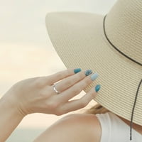 Wozhidaoke пръстени за жени, подходящи за модни и деликатни оформени регулируеми пръстен за пръстен Женски благородници Обеци, рождени подаръци за жени