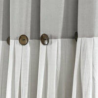 Буен декор за спално бельо съвременен сив цвят на цвета Блокиране на памучна смес за душ завеса, 72 0,01