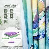 Европейски ретро цвете печатни 3д завеси за баня Водоустойчив Полиестерен плат миещи баня душ завеса екран с куки