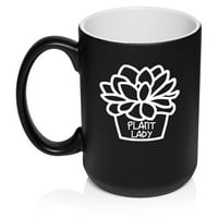Растителна Дама Смешно Сочен Растение Керамични Кафе Чаша Чай Чаша Подарък