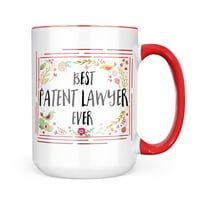 Neonblond Честит флорален граничен патент Адвокат подарък за любители на чай за кафе