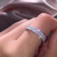 Biplut луксозни жени многослойни Rhinestone Inlaid Finger Ring Wedding Paint Gibry Gift