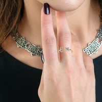 14k златен покрит хало пръстен букви Дами модни и бижута отварящ се пръстен с диамантени пръстени стерлингов сребърен пръстен
