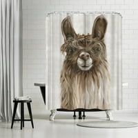 AmericanFlat 71 74 Завеса за душ, Suri Alpaca I от Pi Creative Art