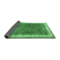 Ahgly Company Indoor Rectangle Persian Emerald Green Traditional Area Rugs, 2 '3'