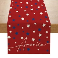 Нов Ден На Независимостта Таблица Флаг, Американски Фестивал Бельо Печатни Таблица Декоративна Кърпа, Хол Маса Маса Плат