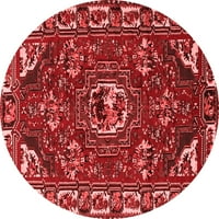 Агли Компания Закрит Кръг Персийски Червено Традиционни Килими Площ, 6 ' Кръг