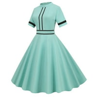 Винтидж рокли за жени елегантни 1950 -те рокли Продажба Мода жени Солидни пачуърки без ръкави Небрежни вечерни парти абитуриентски рокля