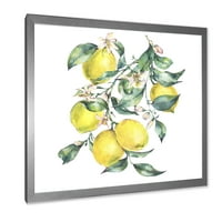 Дизайнарт 'клон от листа и жълти лимони'