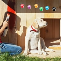 Цветни стикери за кучета лапа за печат водоустойчив кученце лапа етикети стикери забавни стикери за кучета за деца ролка