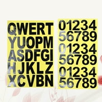 Листове английски стикери с букви мотоциклет декоративни стикери Moto Numeral Decals Номер табела кола Pasters