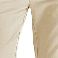 Подарък за мъжки панталони, мъжкият бизнес свободен голям размер еластичен памук на талията на памук от всички мачове