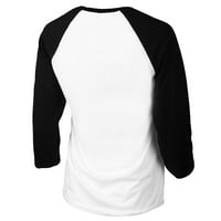 Женски мъничък ряпа бяла черна тениска Cincinnati Reds 3 4-ръкав Raglan тениска