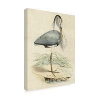 Търговска марка изобразително изкуство 'Антична чапла Ив' платно изкуство от неизвестен автор