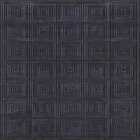 Гилия Геометричен декоративен килим, ултра Черен индиго, 2 фута - 2 инча 4 фута акцент килим