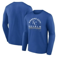 Мъжки фанатици Брандирани тениска с дълъг ръкав на Royal Kansas City Royals