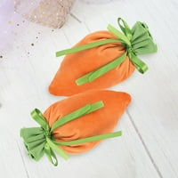 FAL подарък за опаковка за опаковка празнична подарък за подарък за теглене дизайн великденски карикатура морков форма бонбони чанта за домашна украса