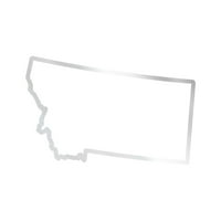 Монтана контур стикер Декал щанцоване-самозалепващ винил-устойчив на атмосферни влияния-Произведено в САЩ - много цветове и Размери-МТ