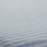 Крепежни листове синьо райе памук полиестер Джърси лист Комплекти Близнаци-ШЛ