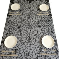 135х Хелоуин кърпа за маса паяжина маса дантела плетена паяжина покривка за маса домашна кухня