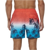 Къси панталони за мъже мъже печат дишаща дантела водоустойчива панталони плаж шорти спортни ежедневни панталони розово xxxl u189