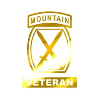 10 -та планинска дивизия ветеран стикер Декол