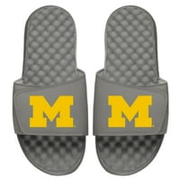 Мъжки Islide Grey Michigan Wolverines Основни слайдове за лого