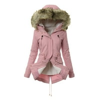 Топли зимни палта за жени с дълга дължина Екстремно студено време изхожда ежедневни сгъстяващи якета